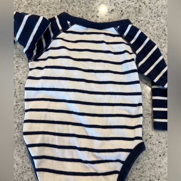 Hanna Andersson Striped Bodysuit 0-3 Months - Picture 3 of 4
